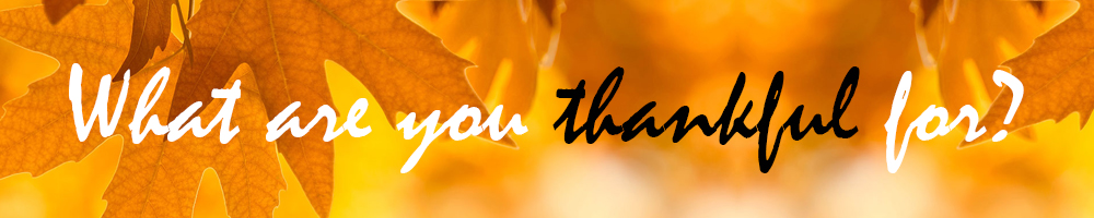 What are you thankful for?